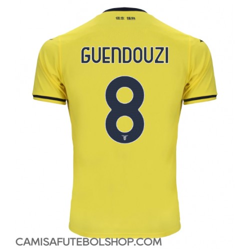 Camisa de time de futebol Lazio Matteo Guendouzi #8 Replicas 2º Equipamento 2024-25 Manga Curta